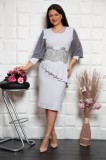 Rochie de ocazie Bell Antracit - 56Marimea, Yves