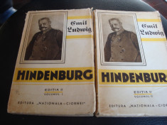 Emil Ludwig - Hindenburg - 2 volume - interbelica foto