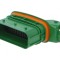 Conector Automotive LEAVYSEAL Tată Mufă PIN 39 Smarald Verde