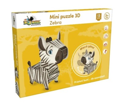 Mini Puzzle 3D Zebra Noriel foto