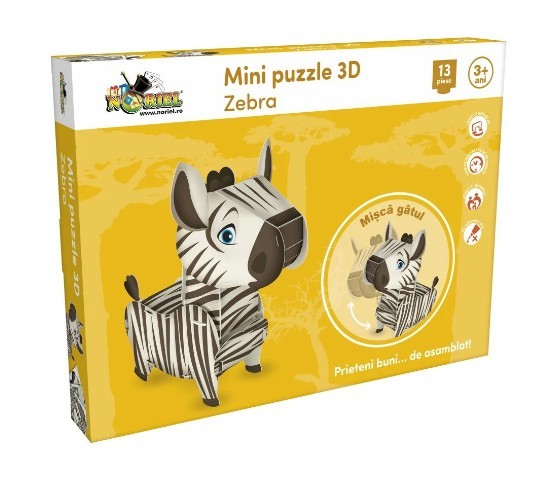 Mini Puzzle 3D Zebra Noriel