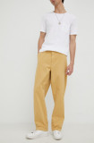 Levi&#039;s pantaloni barbati, culoarea bej, cu fason chinos