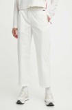 Napapijri pantaloni M-Aberdeen femei, culoarea bej, drept, high waist, NP0A4I4SN1A1
