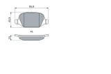 BOSCH 0 986 424 553 set placute frana,frana disc