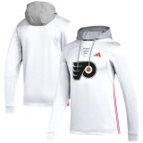 Hanorac Barbati Adidas Philadelphia Flyers Refresh Skate Lace Alb - Marimea M