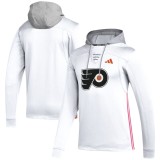 Philadelphia Flyers hanorac de bărbați cu glugă Adidas Refresh Skate Lace white - M