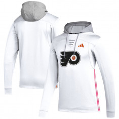 Philadelphia Flyers hanorac de bărbați cu glugă Adidas Refresh Skate Lace white - M