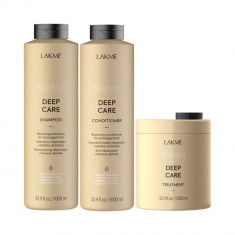 Set pentru repararea parului deteriorat, Lakme Teknia Deep Care