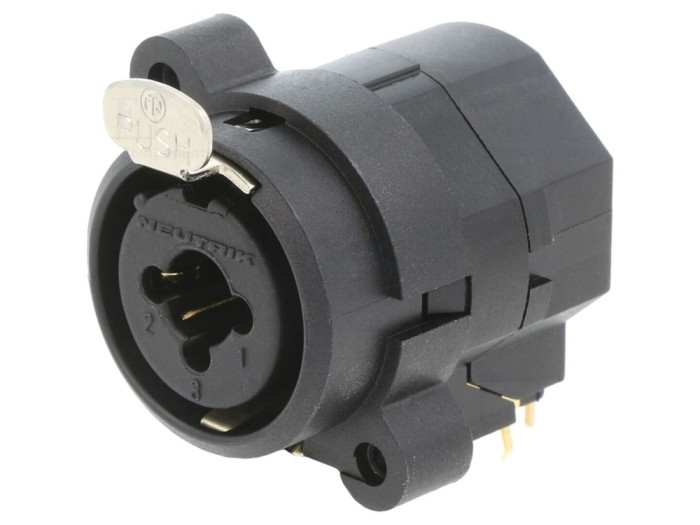 Conector Jack 6,3mm XLR Mamă 90&deg;