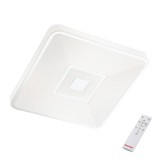 Plafoniera LED Apollo 05-948, 24W, 1800lm, lumina calda / neutra / rece, cu telecomanda, alba, moderna