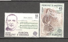 Andorra Spaniola.1985 EUROPA-Anul muzicii SE.603 foto
