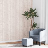 Tapet 3D VidaXL Gri, Model Lemn, 10x0.53m, Nețesut, Texturat, Decorativ, Izolare Fonica si Termica