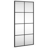 Cumpara ieftin Oglinda de perete, negru, 40x80 cm, dreptunghiulara, fier