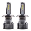 Set 2 LED-Uri Auto Techstar&reg; V8, H4, 120W, 12-24V, 15000 Lumeni, 6000K, Unghi Fascicul 360&deg;, CSP 3570, Canbus, Radiator Aluminiu, Racire Cooling Tech,