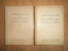 Antologie de literatura populara. Poezia / Basmul 2 volume (1953, ed. cartonata)