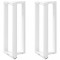 vidaXL Picioare de masă de bar &icirc;n formă de T, 2 buc., alb, 50x35x(100-101) cm, oțel 4013089