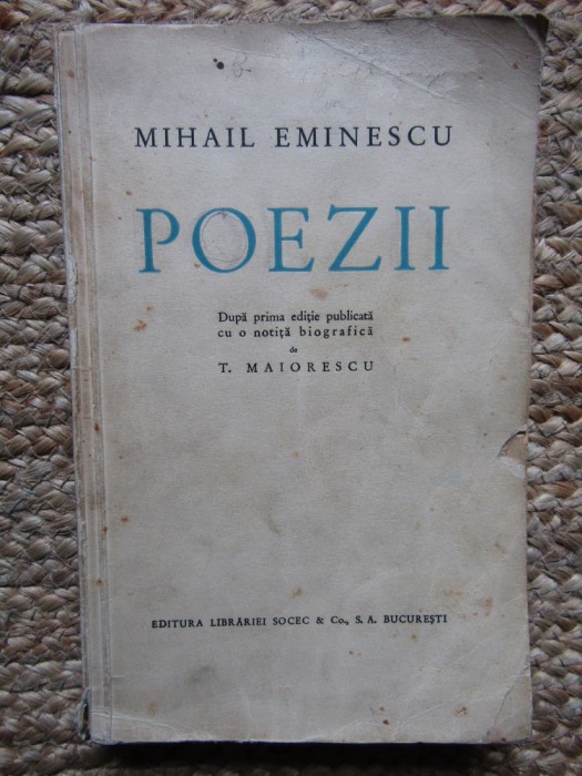 Poezii - Mihail Eminescu// 1936