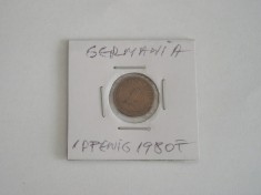 C50 - Moneda foarte veche - Germania - 1 pfennig - 1980 litera F