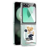 Husa pentru samsung galaxy z flip 6, atasare magnetica, magsafe, move forward, clear