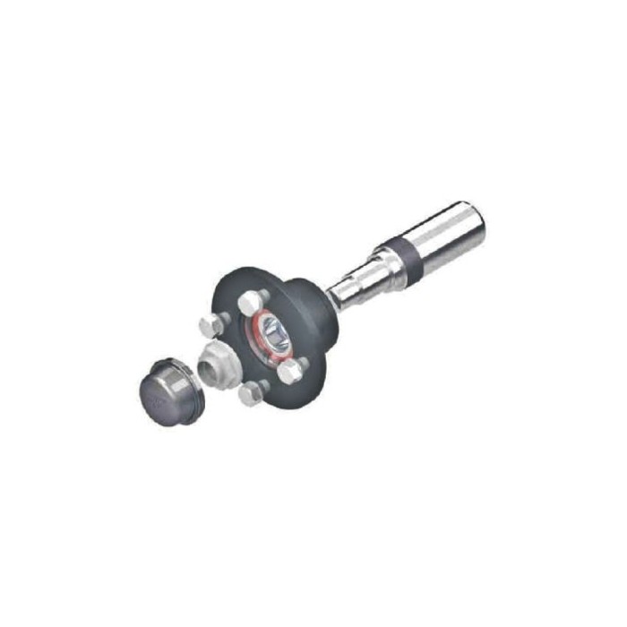 Butuc roata remorca cu ax si accesorii 4x100 mm Cod: CW-0203B