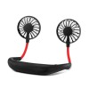Ventilator Portabil pentru Gat, 3 Viteze si Lumini LED, cu Acumulator Intern si Pastila Aromaterapy, Policarbonat Premium, Rosu, CBD CORAL BEST DEALS