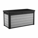 Denali duotech ladă de plastic pentru grădină 380 L gri-maroniu