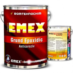 Pachet Grund Epoxidic Anticoroziv &ldquo;Emex&rdquo; - Rosu - Bid. 4 Kg + Intaritor - Bid. 0.6 Kg