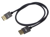 Cablu DisplayPort Goobay 1m PVC Negru-Gri 77444 - Conexiune Video de &Icirc;naltă Calitate