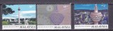 Malaysia 1996 inaugurare turn din Kuala Lumpur MI 610-612 MNH