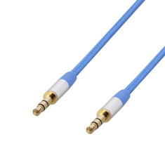 Poss Cablu Audio Jack M/M 1.5M 3.5MM Albastru PSJAV150BL
