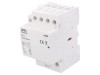 Contactor modular ZAMEL STM-63-40, 4-polar, 63A, 230V AC, Montare Sina DIN