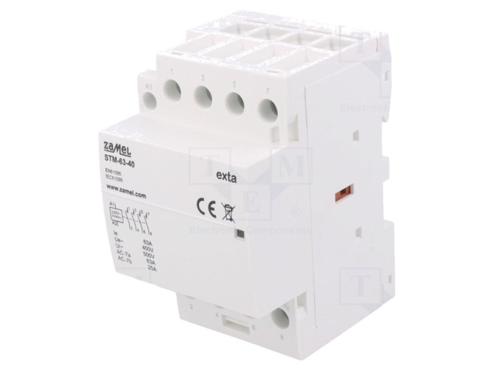 Contactor modular 4-polar 63A 230VAC