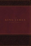 The King James Study Bible, Imitation Leather, Burgundy, Indexed, Full-Color Edition