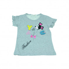 Tricou pentru fete Happy House WB-2763RZG1, Gri foto