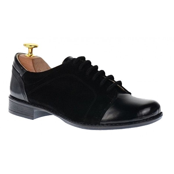 Oferta marimea 36! Pantofi dama casual din piele naturala - Model Negru LP53NSN