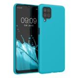Husa Kwmobile pentru Samsung Galaxy A12, Albastru deschis, Silicon, KWM000012BL060C, Carcasa