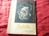 V.Maiakovski - Satire -Ed Cartea Rusa 1957 coperta J.Perahim ,sublinieri pe text