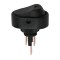 Interupator basculant 1 circuit 12V 20A OFF-ON LED verde cu retinere 2 pini