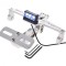 Suport numar + lampa, pentru moto &amp; atv, aluminiu, culoare argintiu, universal Cod Produs: MX_NEW AW568991S