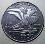 2.327 ITALIA WWII VITTORIO EMANUELE III 50 CENTESIMI 1940 R MAGNETICA, Europa