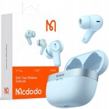 Căști Mcdodo, Fără Fir, In-Ear, Cu Carcasă, Enc, Albastru