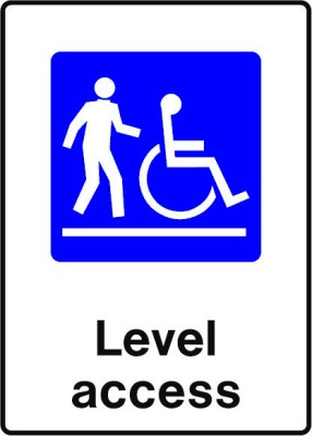 Sign level access foto