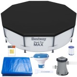 Piscina supraterana Bestway Steel Pro MAX 305x76 cm, cu accesorii complete