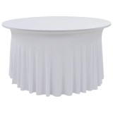 Huse elastice de masa lungi, 2 buc., alb, 180x74 cm