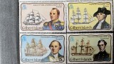 PC484 - GILBERT ISLANDS 1977 Vapoare/ Corabii/ Exploratori, serie MNH, 4v, Nestampilat