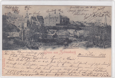 SCHASSBURG SIGHISOARA CIRCULATA 1898 ROMANIA. foto