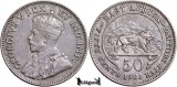 1921, 50 Cents - George al V-lea - Africa de Est Britanică | KM 20, Argint