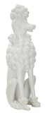 Mauro Ferretti Statuie In Forma De Caine Alb cm 20X26X61 | Aosom Romania