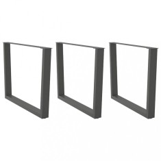 vidaXL Picioare de masă &icirc;n formă de V, 3 buc., antracit, 100x(72-73,3) cm, oțel 4012674