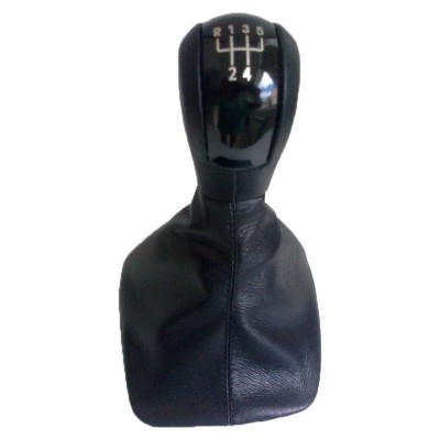 Maner/Nuca schimbator 5 viteze negru + manson schimbator compatibil Skoda Octavia II Motor Starter foto